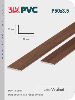 3K Pvc Decor P50x3.5 Walnut