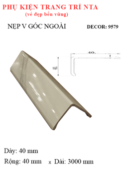 Nẹp V góc ngoài - 9579