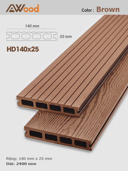 Sàn gỗ AWood HD140x25 Brown