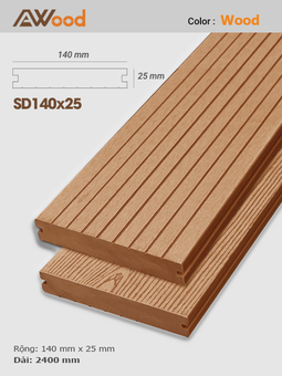 Sàn gỗ AWood SD140x25 Wood