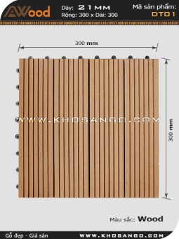 Vỉ gỗ lót sàn AWood DT01-4 Wood