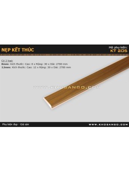 Nẹp nhựa kết thúc KT-205