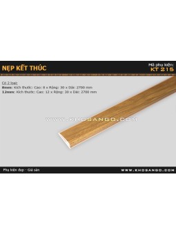 Nẹp nhựa kết thúc KT-215