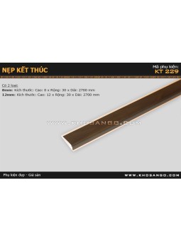 Nẹp nhựa kết thúc KT-229