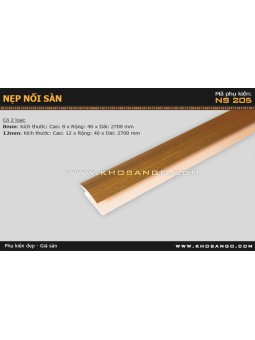 Nẹp nhựa nối sàn NS-205-12mm